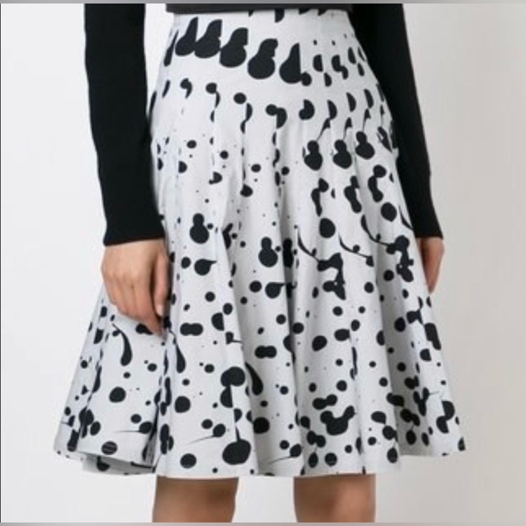 Marc By Marc Jacobs Paint Splatter Pleated Skirt Sz 2